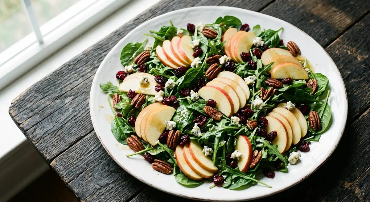 Apple Cranberry Salad with Maple Dijon Vinaigrette Apple Cranberry Salad with Maple Dijon Vinaigrette