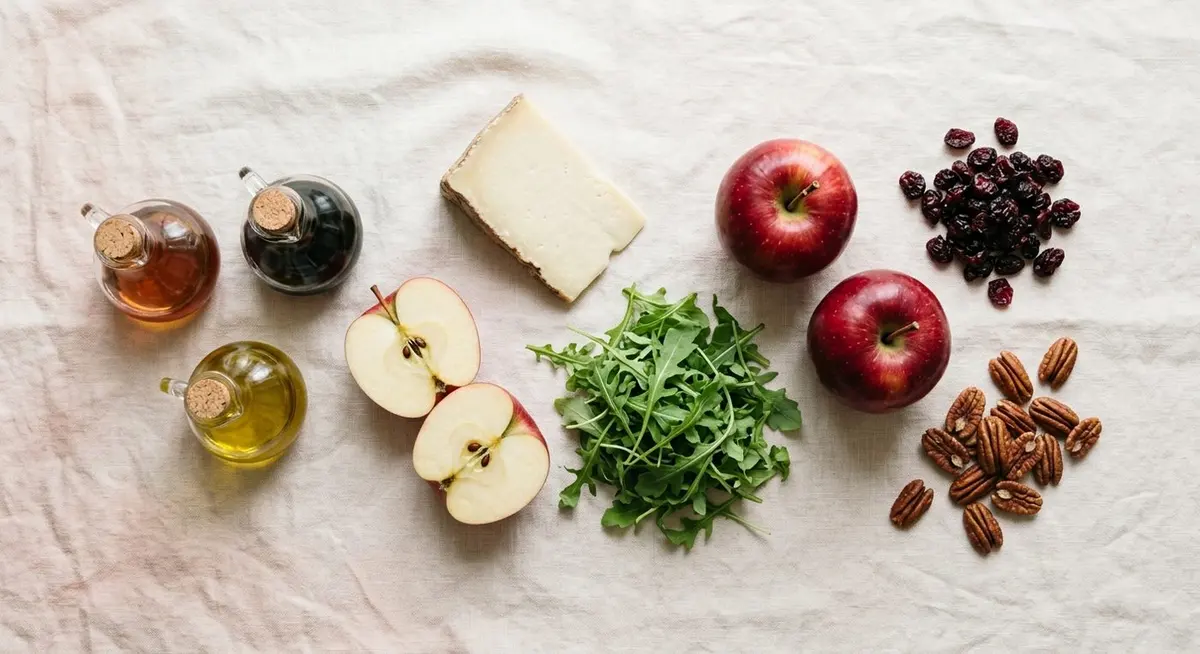 Fall Apple Salad with Cheddar and Candied Pecans Fall Apple Salad with Cheddar and Candied Pecans