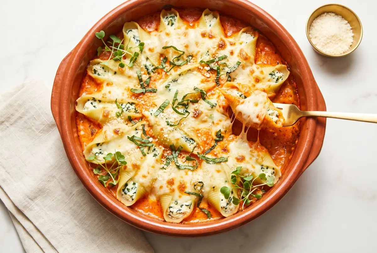 Creamy Boursin and Spinach Stuffed Shells: Easy Make-Ahead Comfort Creamy Boursin and Spinach Stuffed Shells: Easy Make-Ahead Comfort