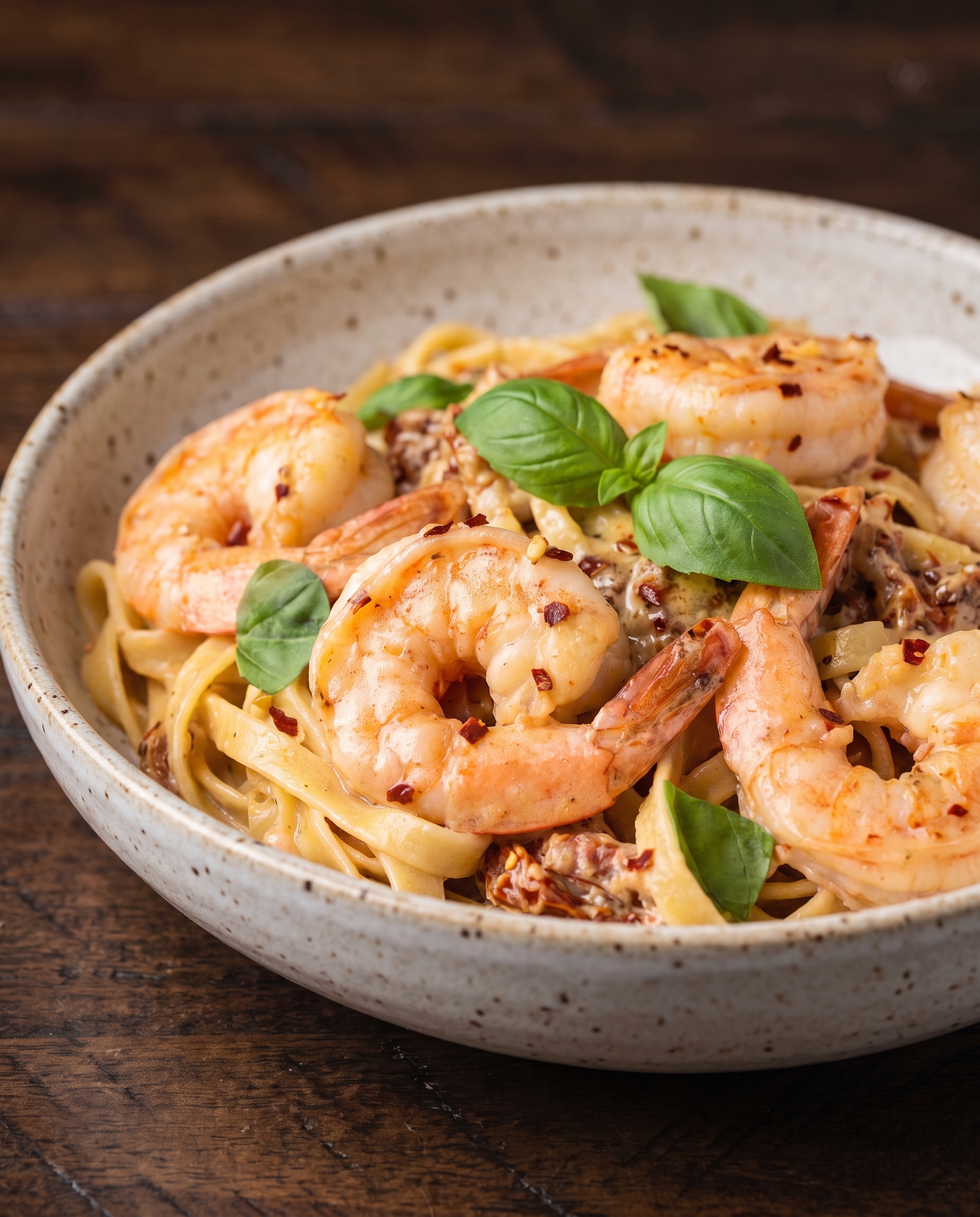 Marry Me Shrimp Pasta finished dish