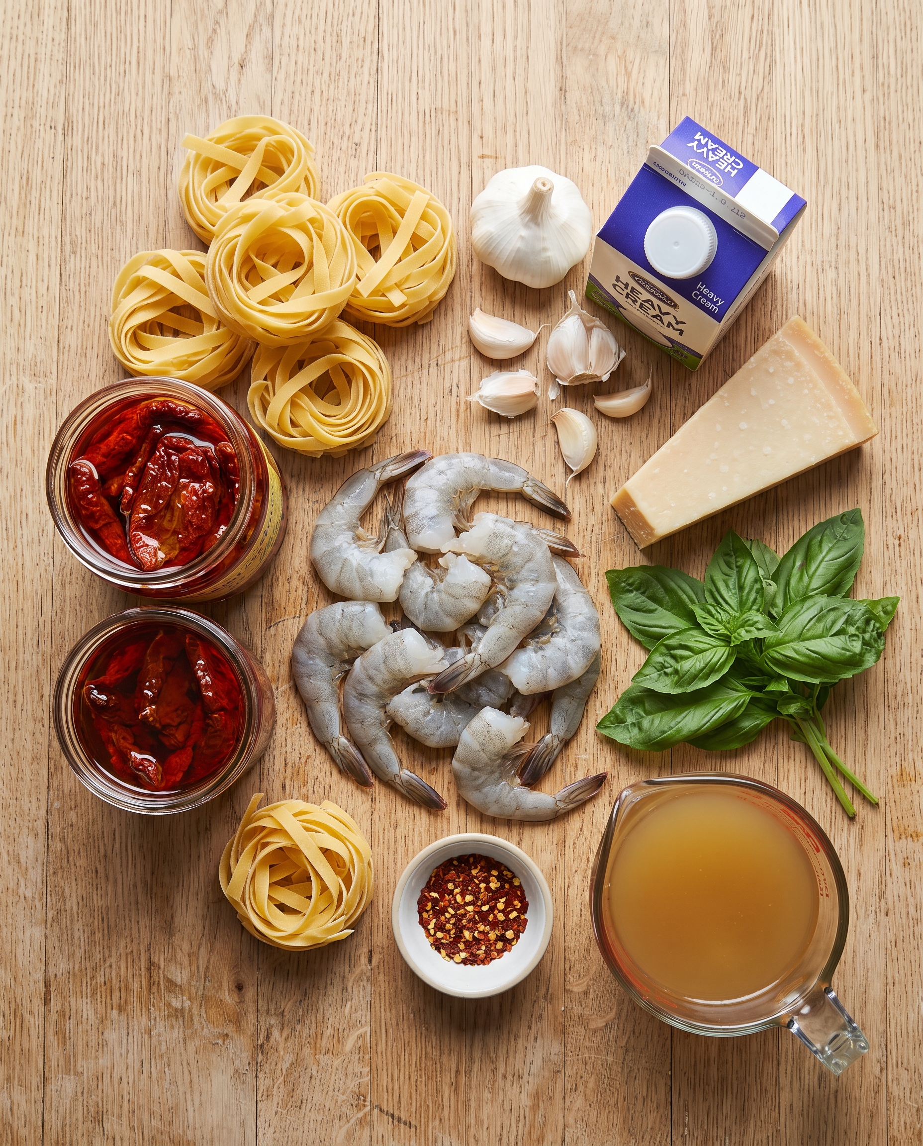 Ingredients for Marry Me Shrimp Pasta