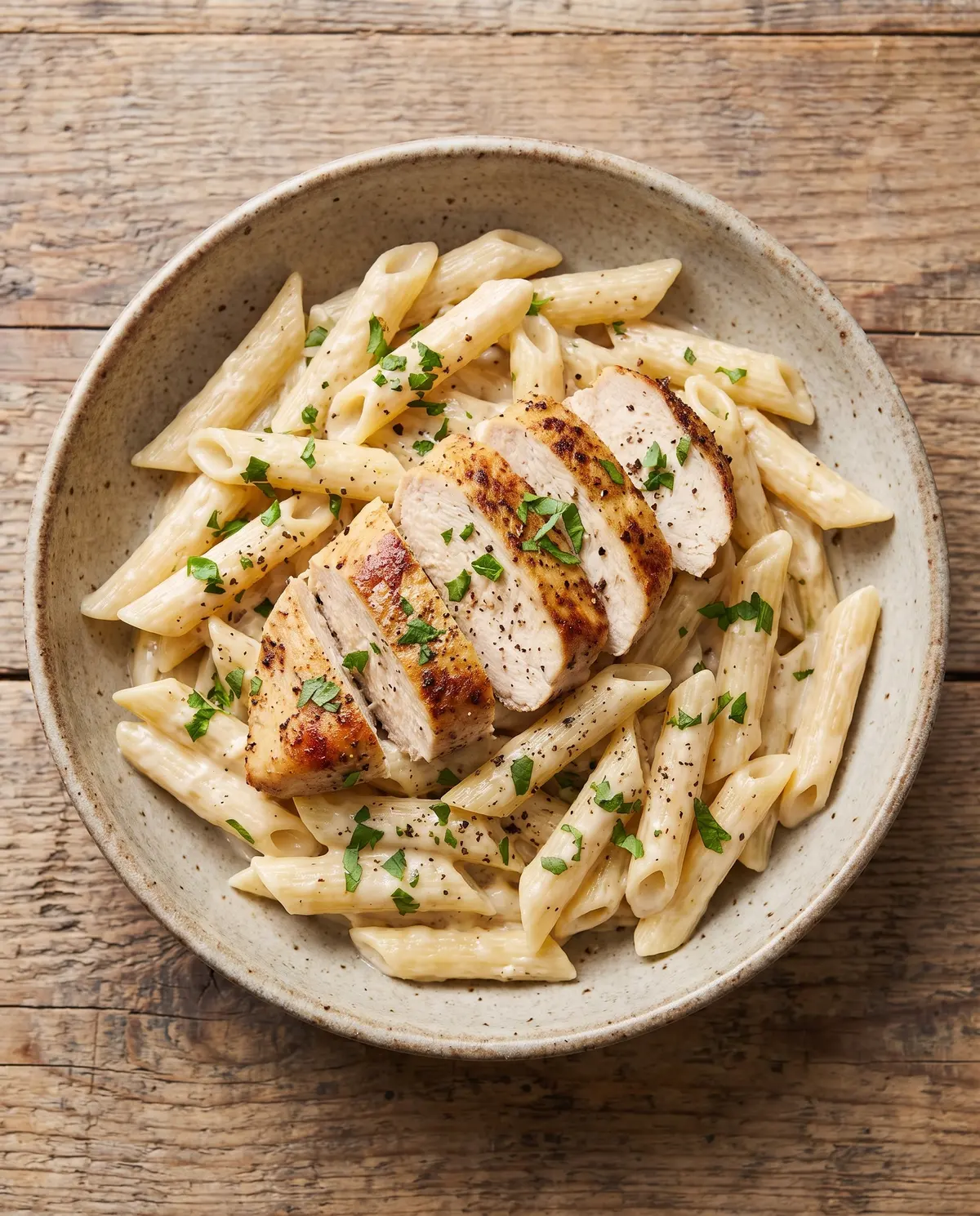 One-Pot Chicken Alfredo Penne from above