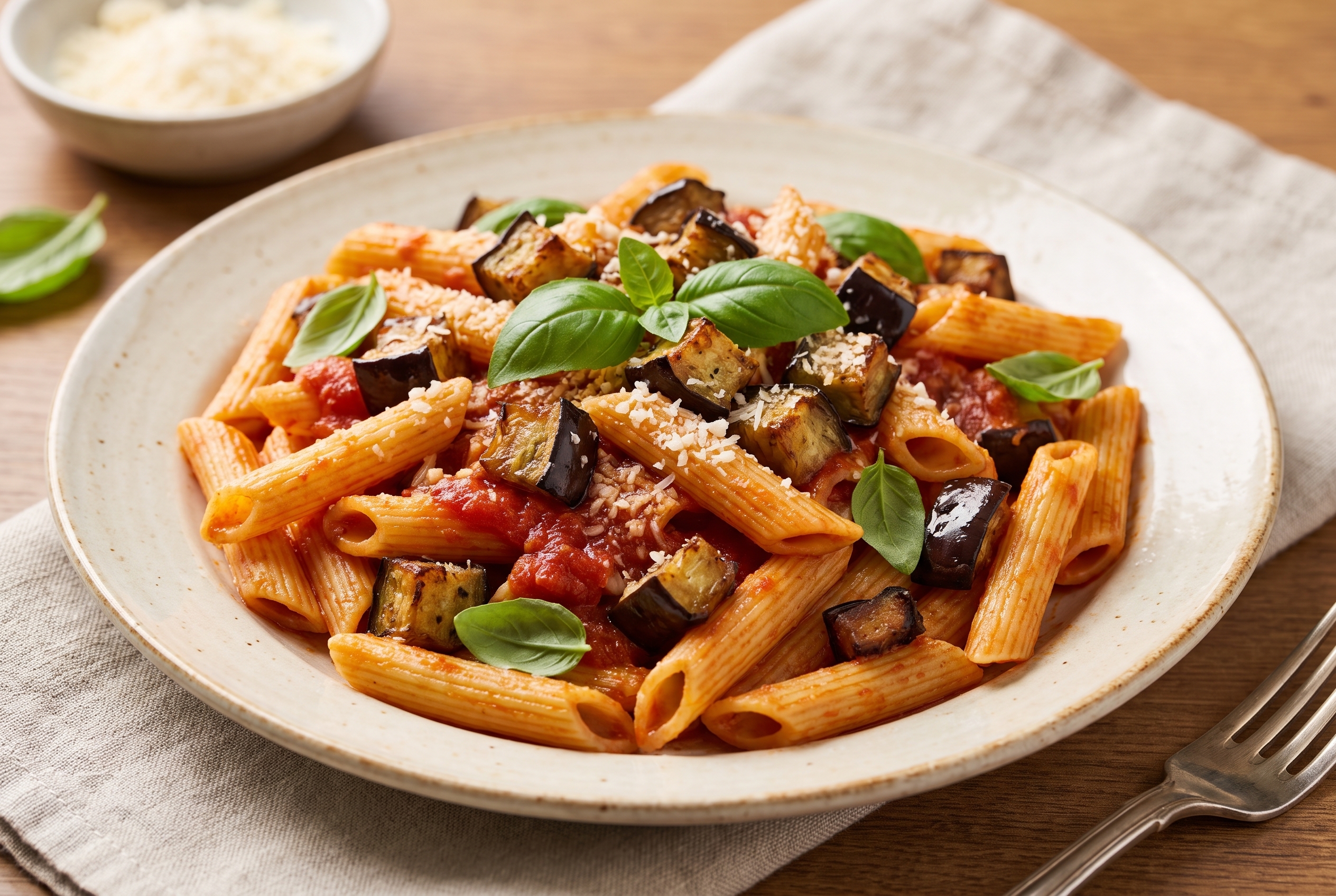 Penne alla Norma with Eggplant