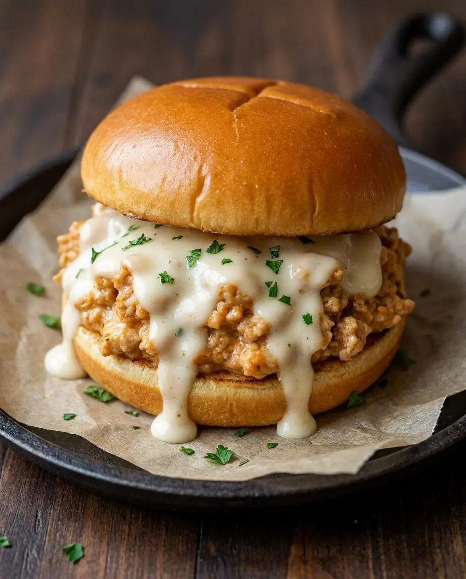 Chicken Alfredo Sloppy Joes Chicken Alfredo Sloppy Joes