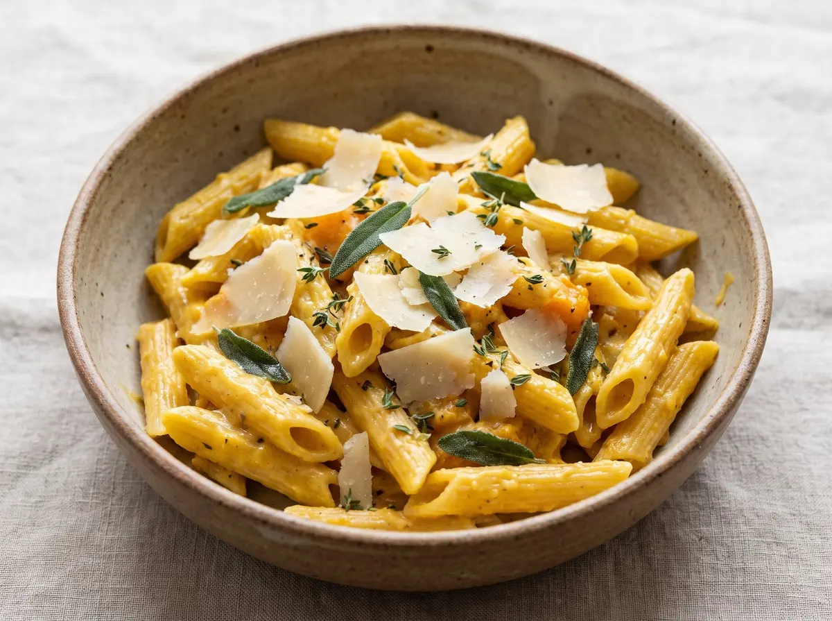 Roasted Butternut Penne with Parmesan