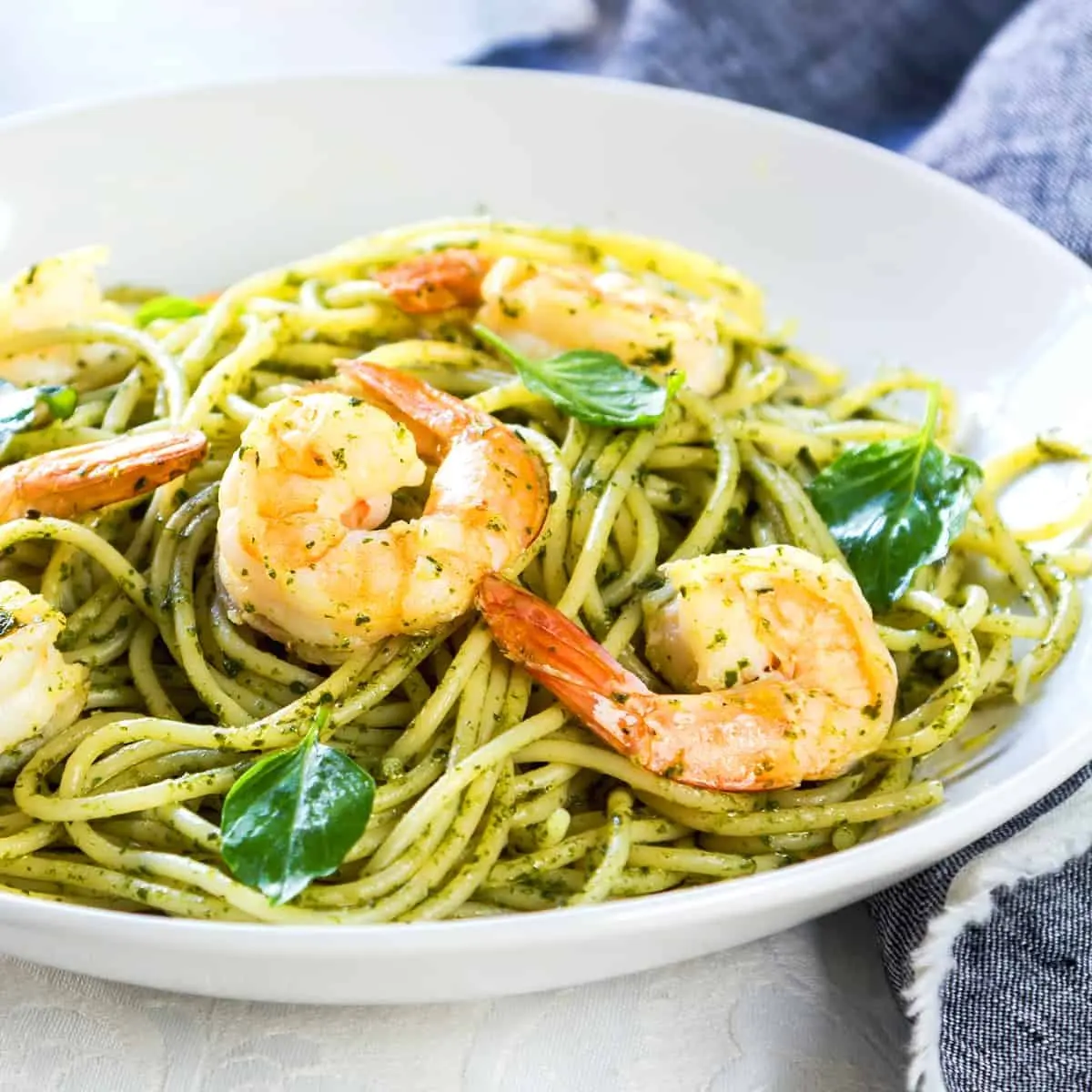 Shrimp Pesto Pasta