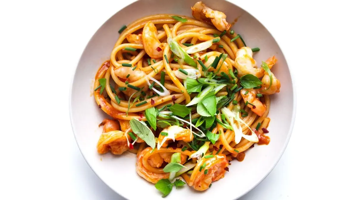 Pasta with Shrimp and San Marzano Tomatoes