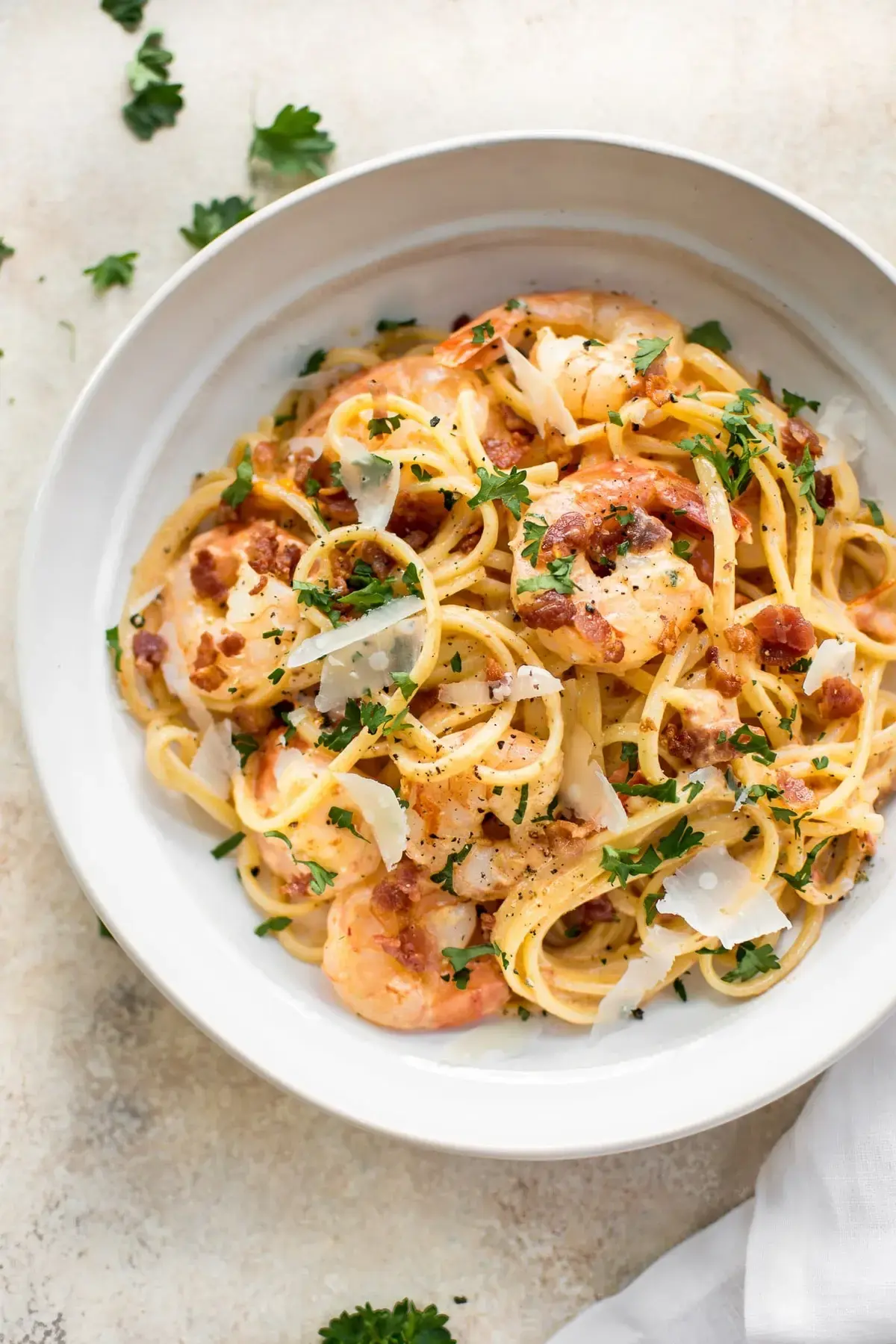 Shrimp and Bacon Pasta