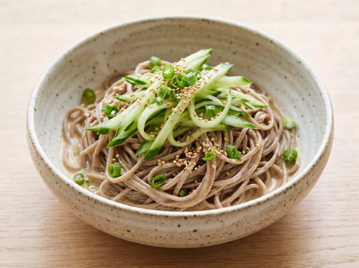 Cold Sesame Cucumber Soba