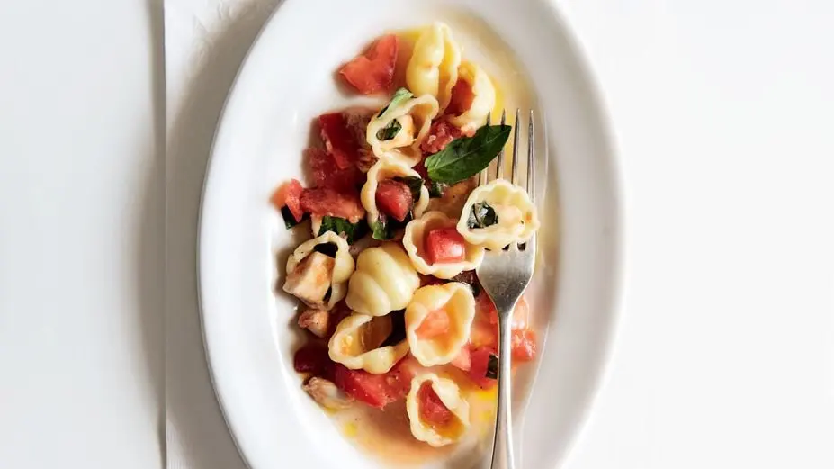 Pasta with Tomatoes and Mozzarella