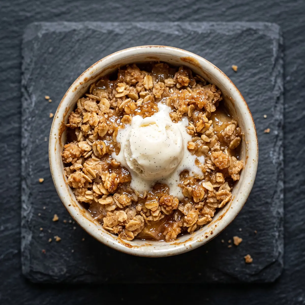 A close-up detail of Classic Apple Crisp