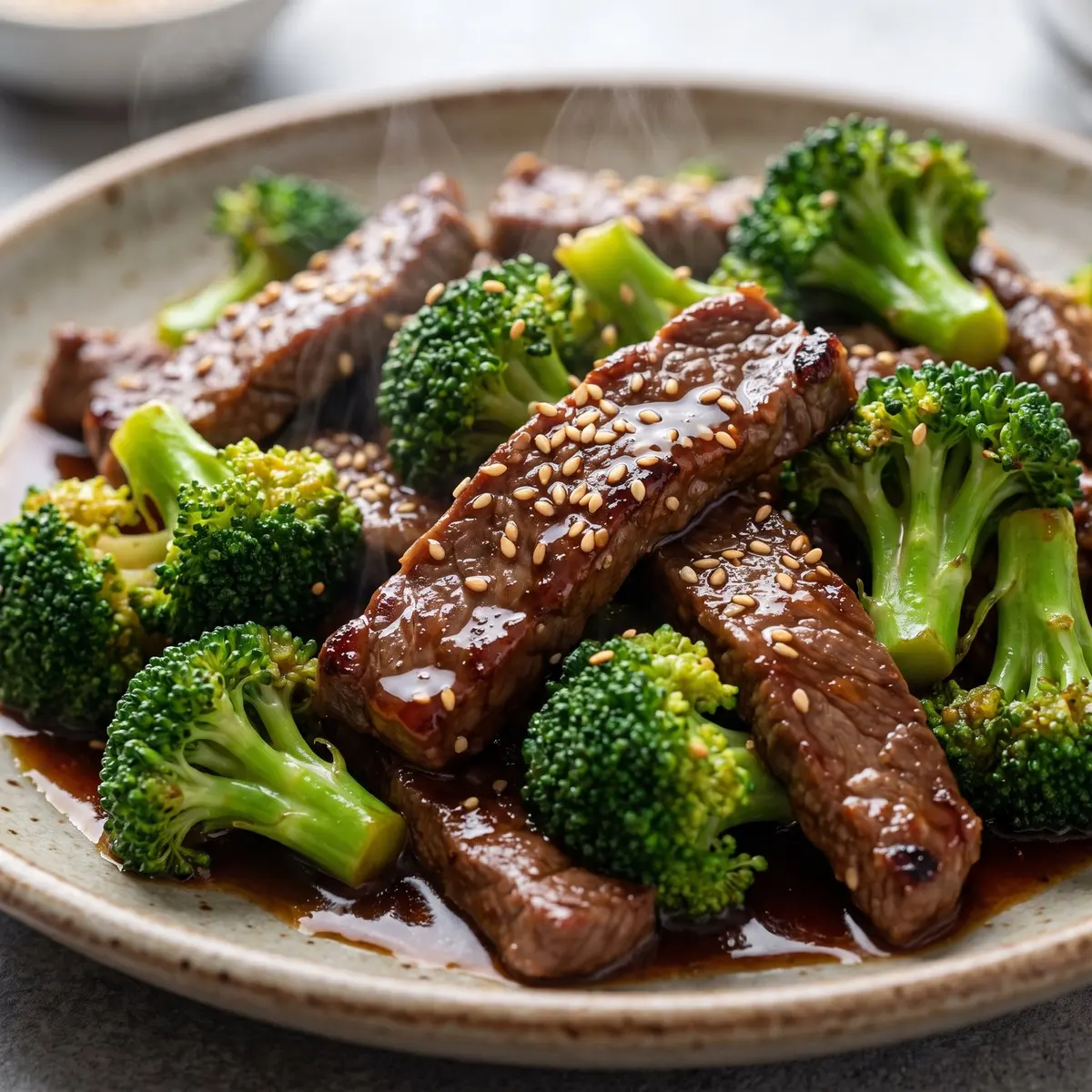 A close-up detail of Beef Stir Fry