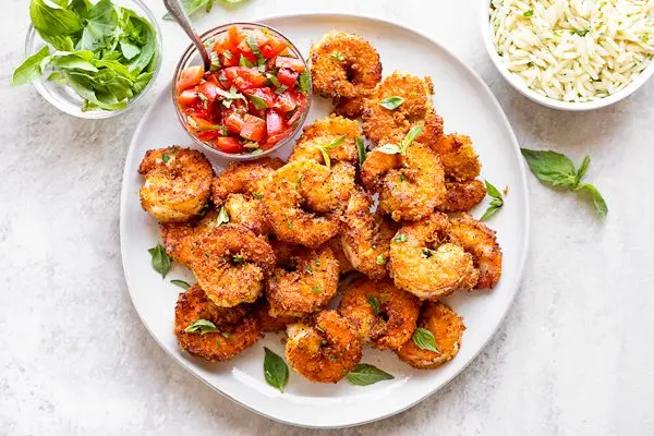 Garlic Parmesan Shrimp with Orzo | The Cozy Apron