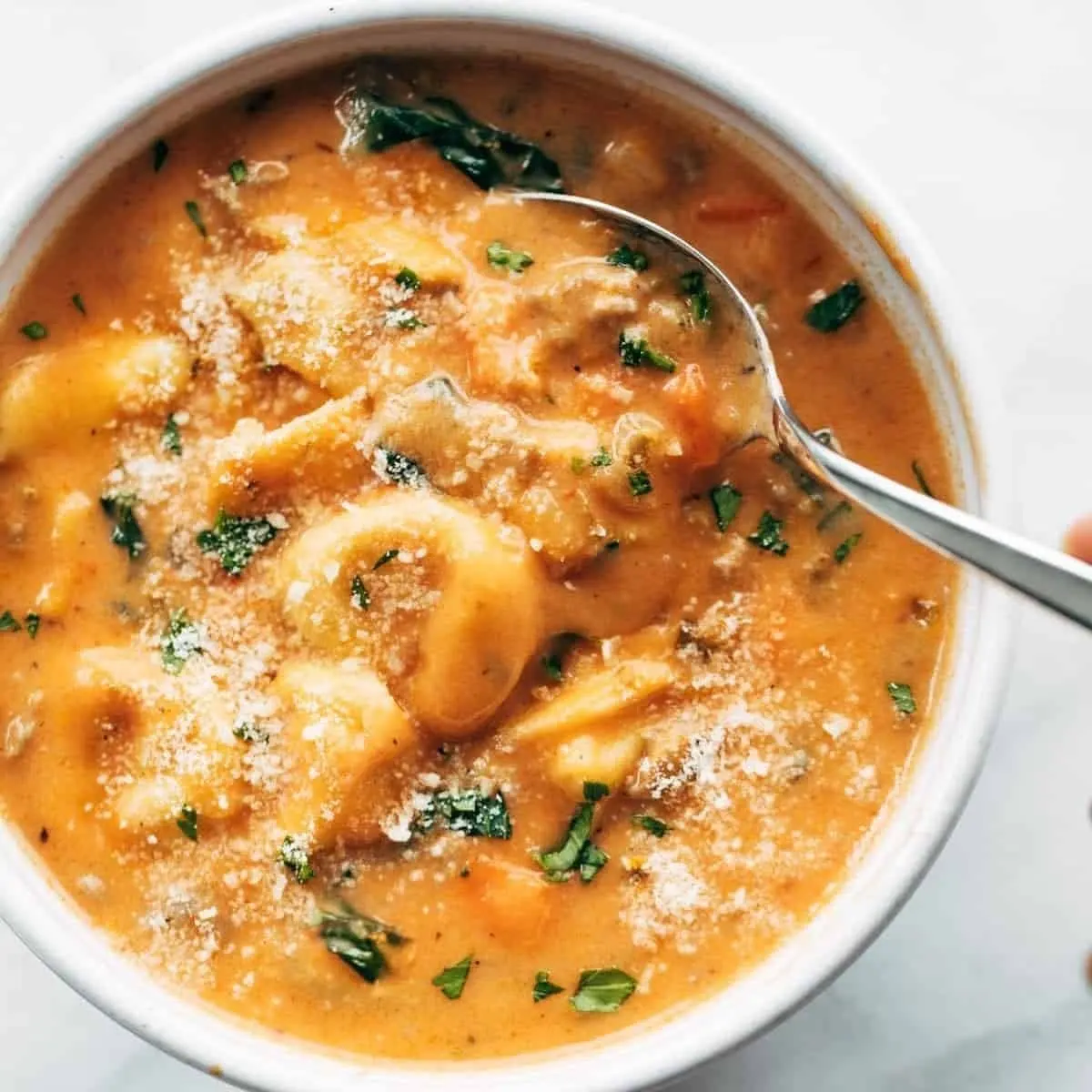 Ang's Creamy Tortellini Soup Recipe