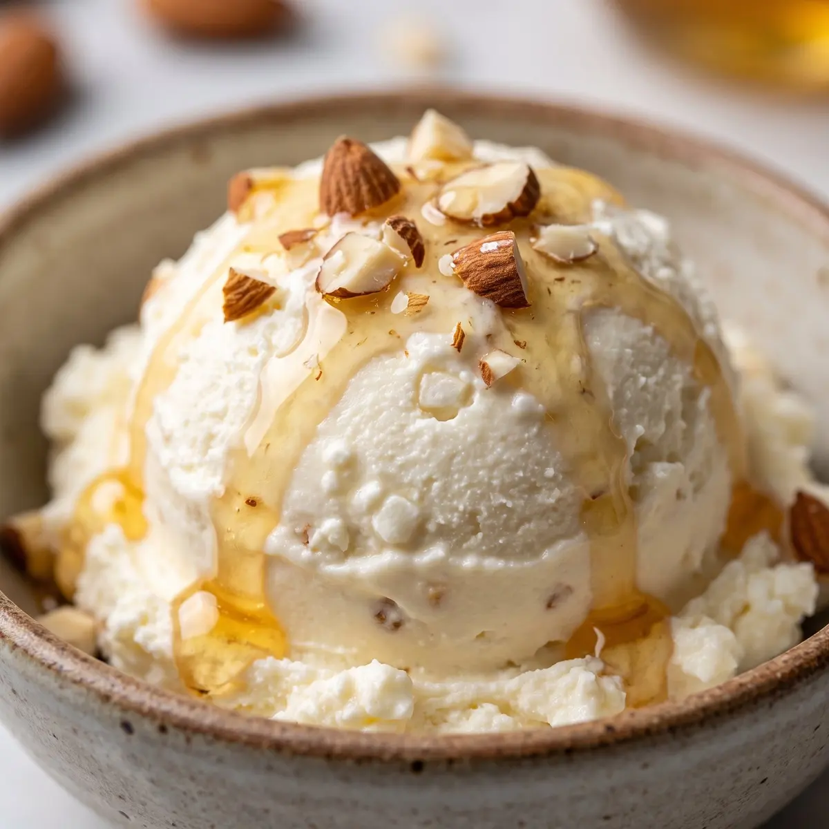 A close-up detail of Cottage Cheese Ice Cream