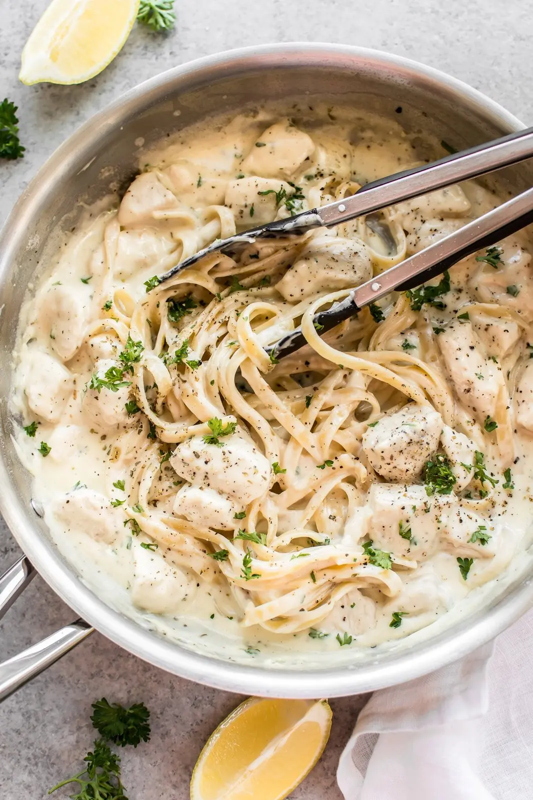 Lemon Parmesan Chicken Alfredo