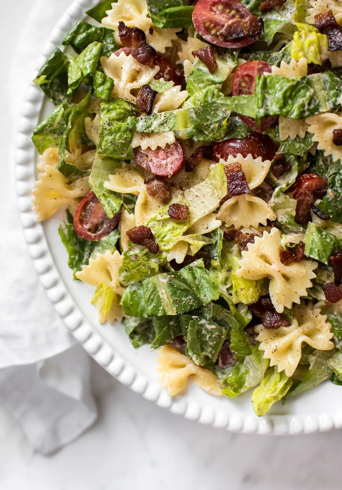 BLT Bowtie Pasta Salad
