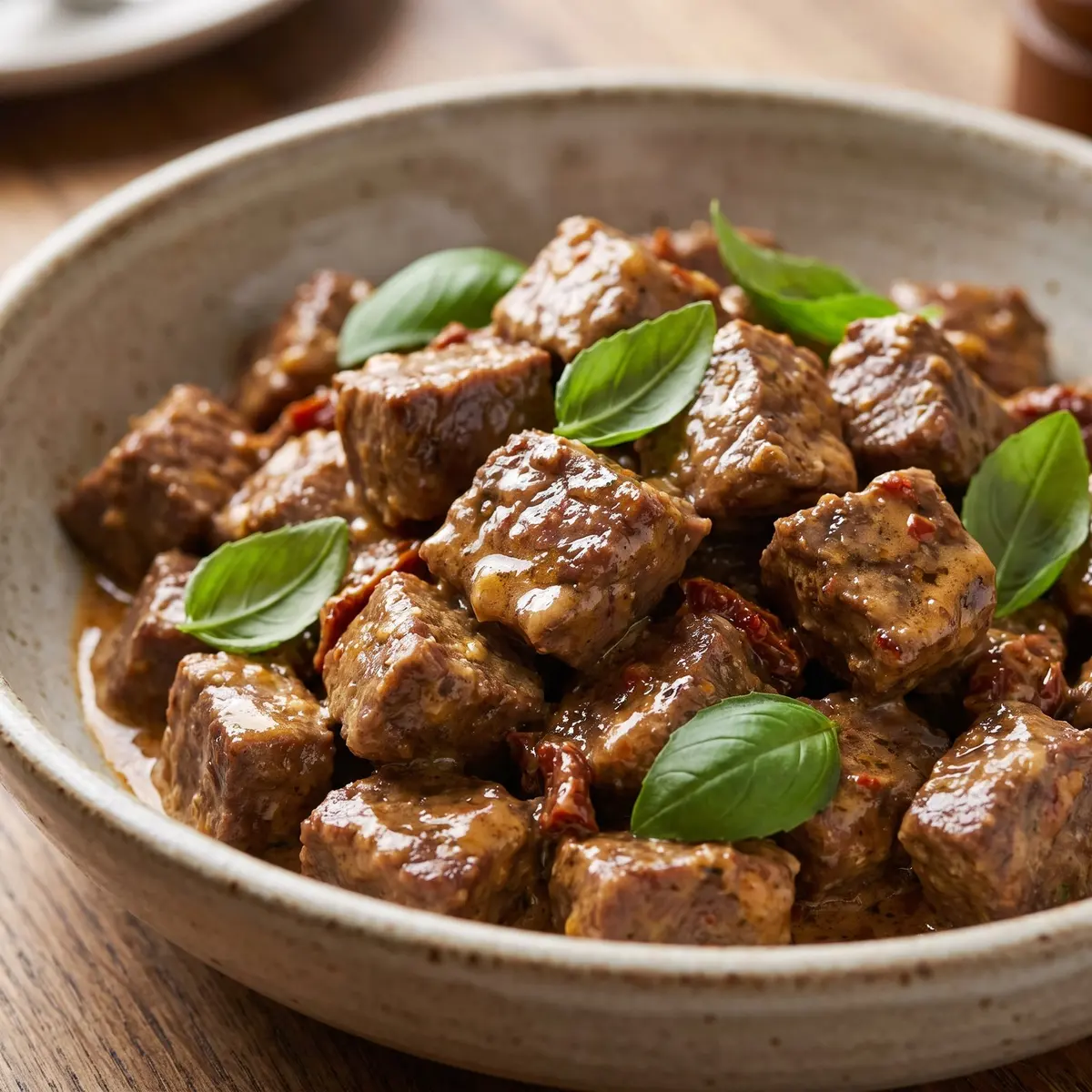 A close-up detail of Marry Me Beef
