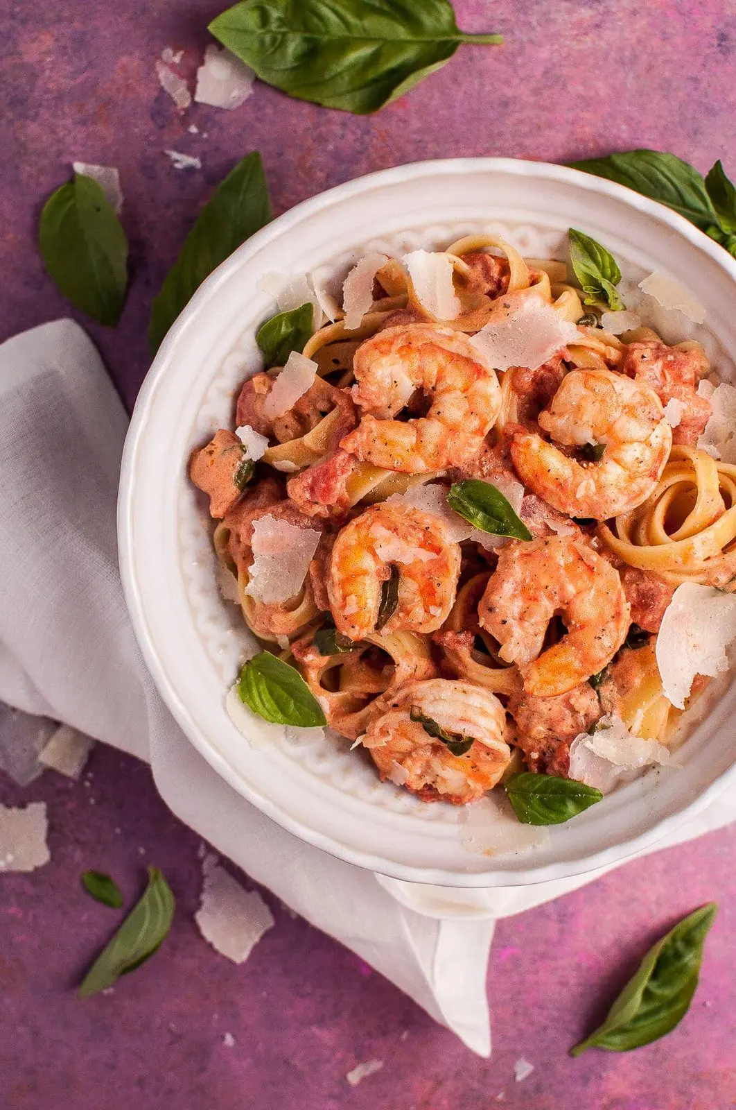 Shrimp Pasta in a Rosé Sauce