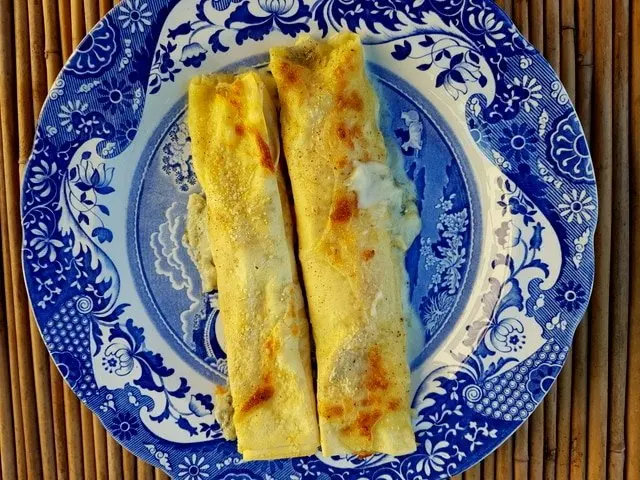 Cannelloni with pumpkin and goat cheese