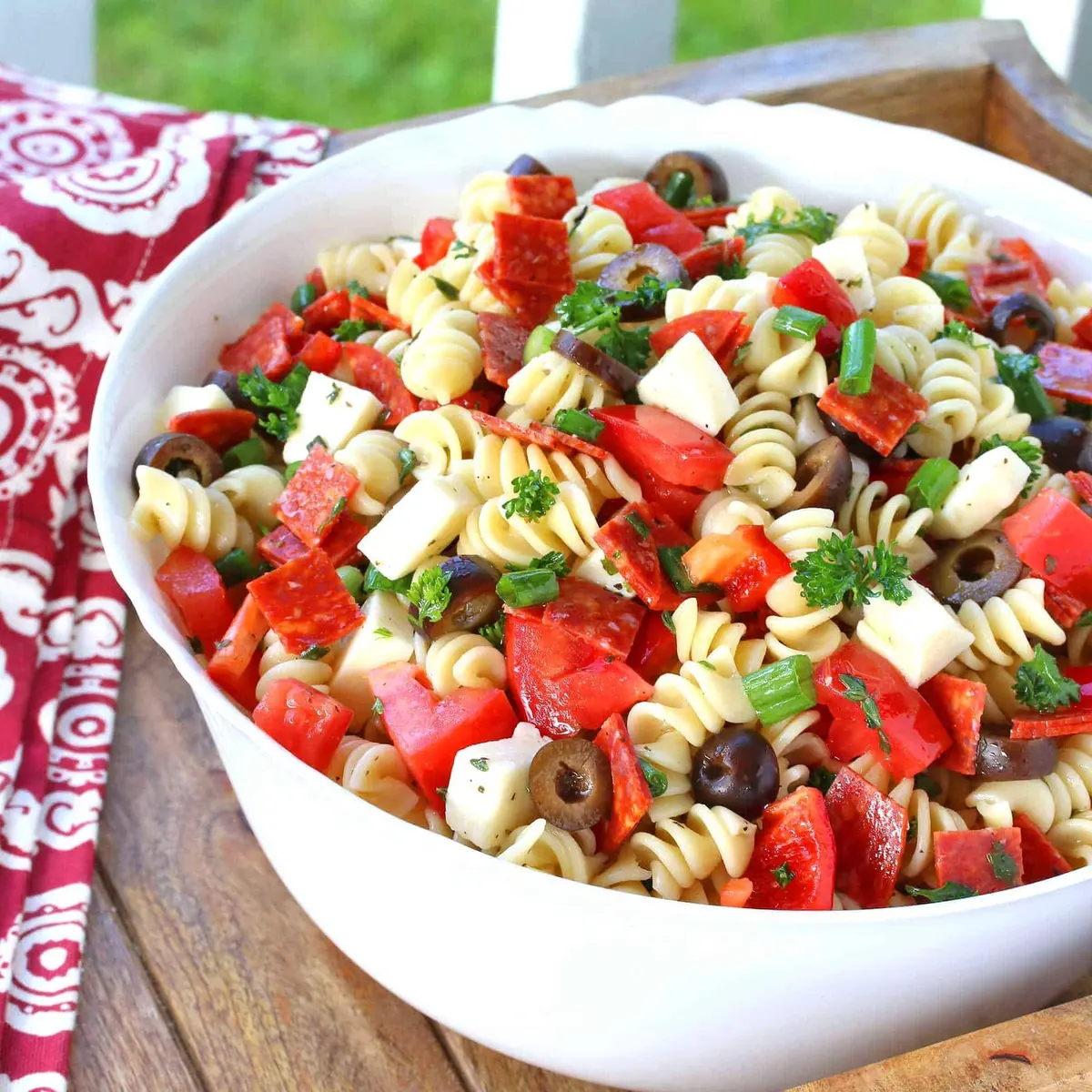 Pepperoni Pizza Pasta Salad