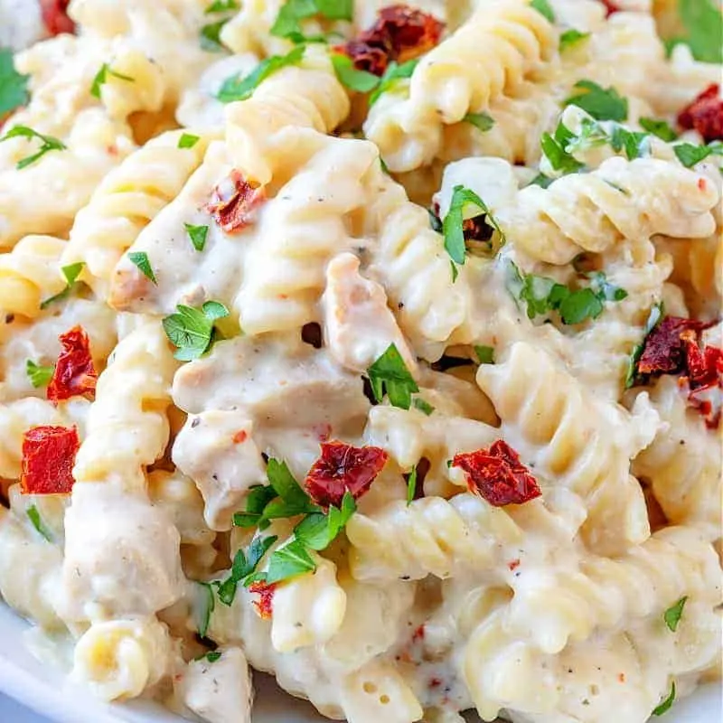 Crock Pot Creamy Italian Chicken Pasta