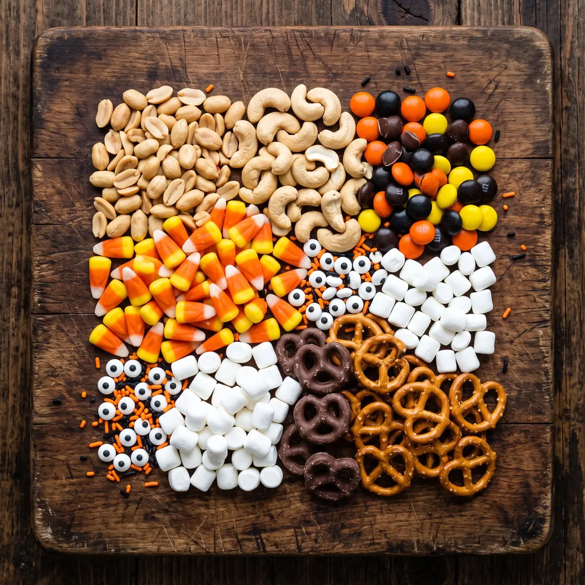 Ingredients for Halloween Trail Mix
