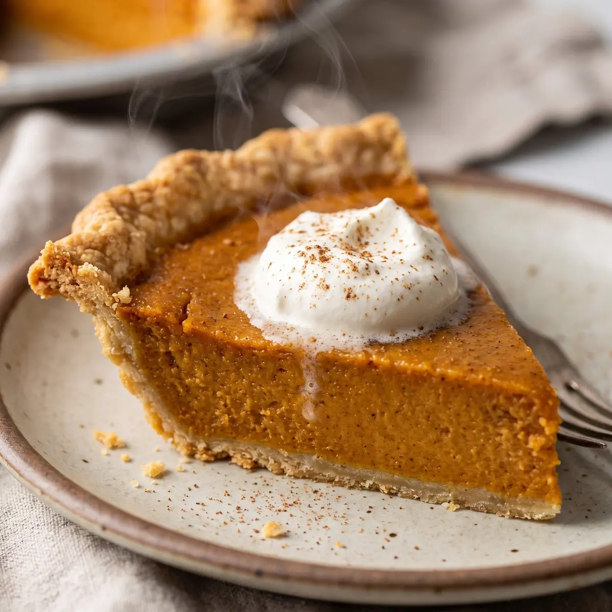 A close-up detail of Sweet Potato Pie