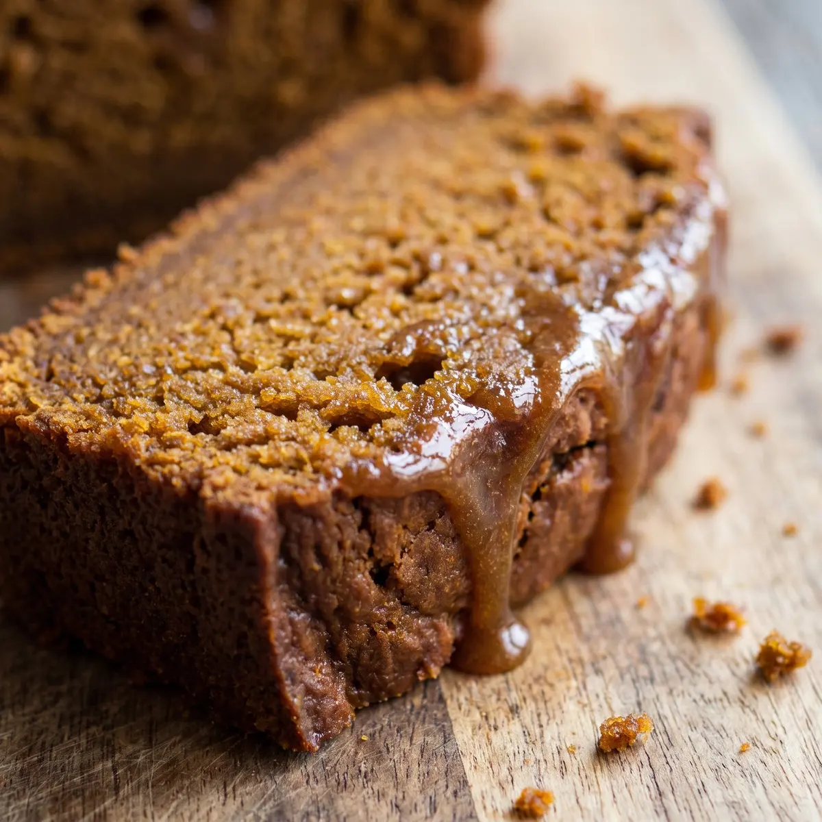 A close-up detail of Pumpkin Bread