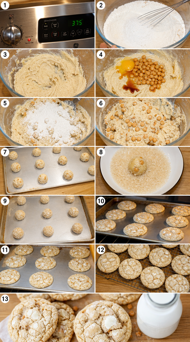 Soft Butterscotch Crinkle Cookies Dusted in Sweet Sugar ingredients