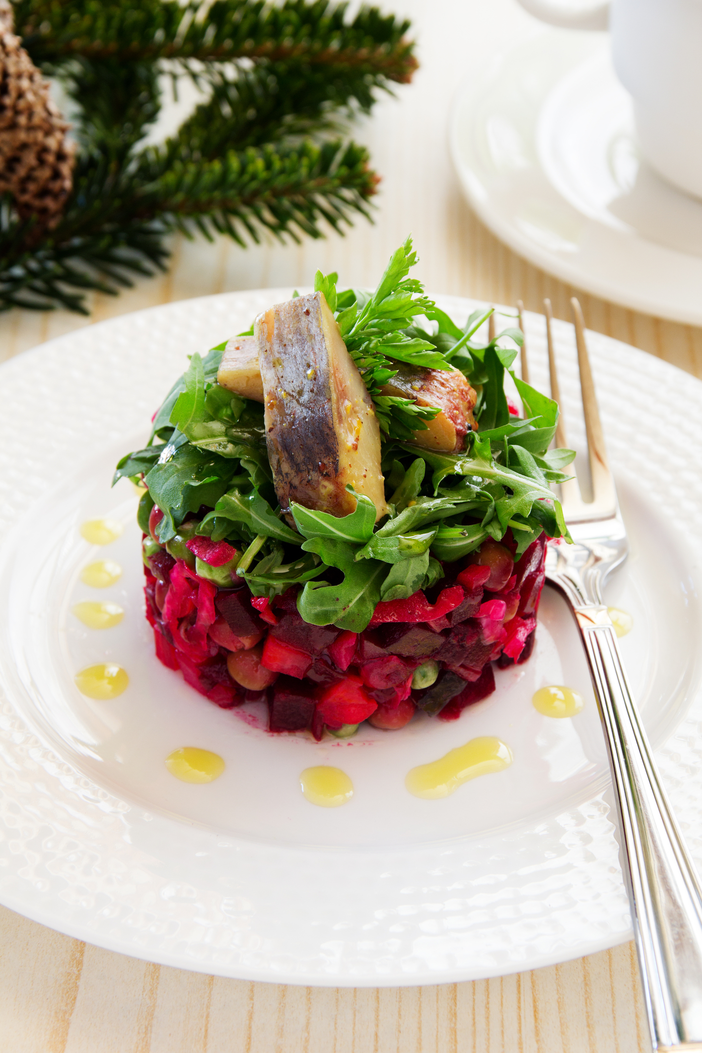 Russian Vinaigrette Salad Adds Herring Twist