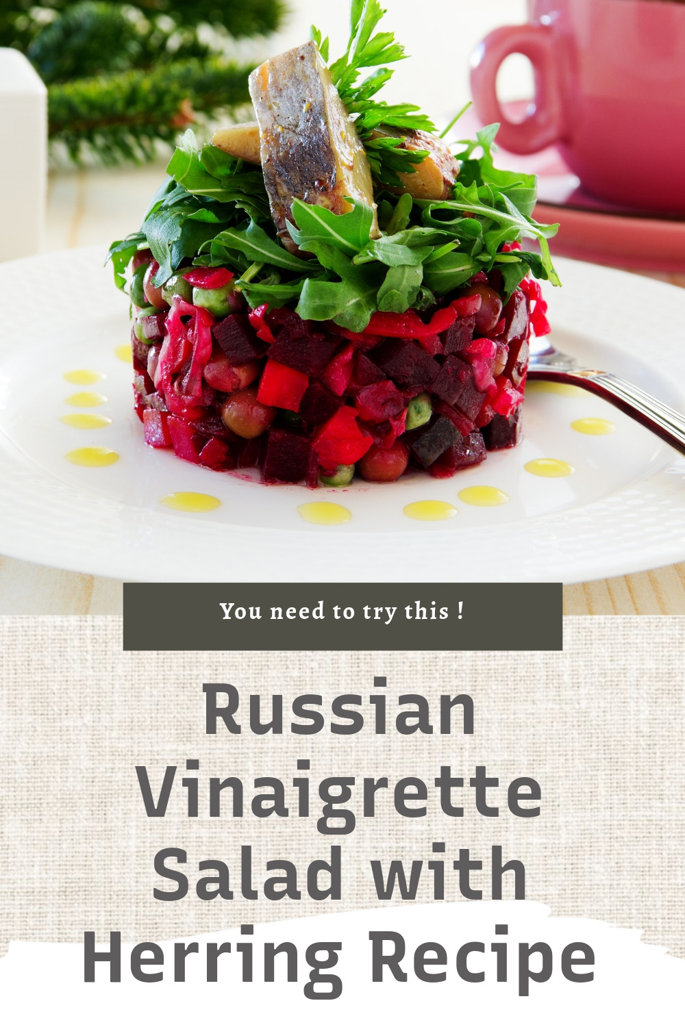 Russian Vinaigrette Salad Adds Herring Twist ingredients