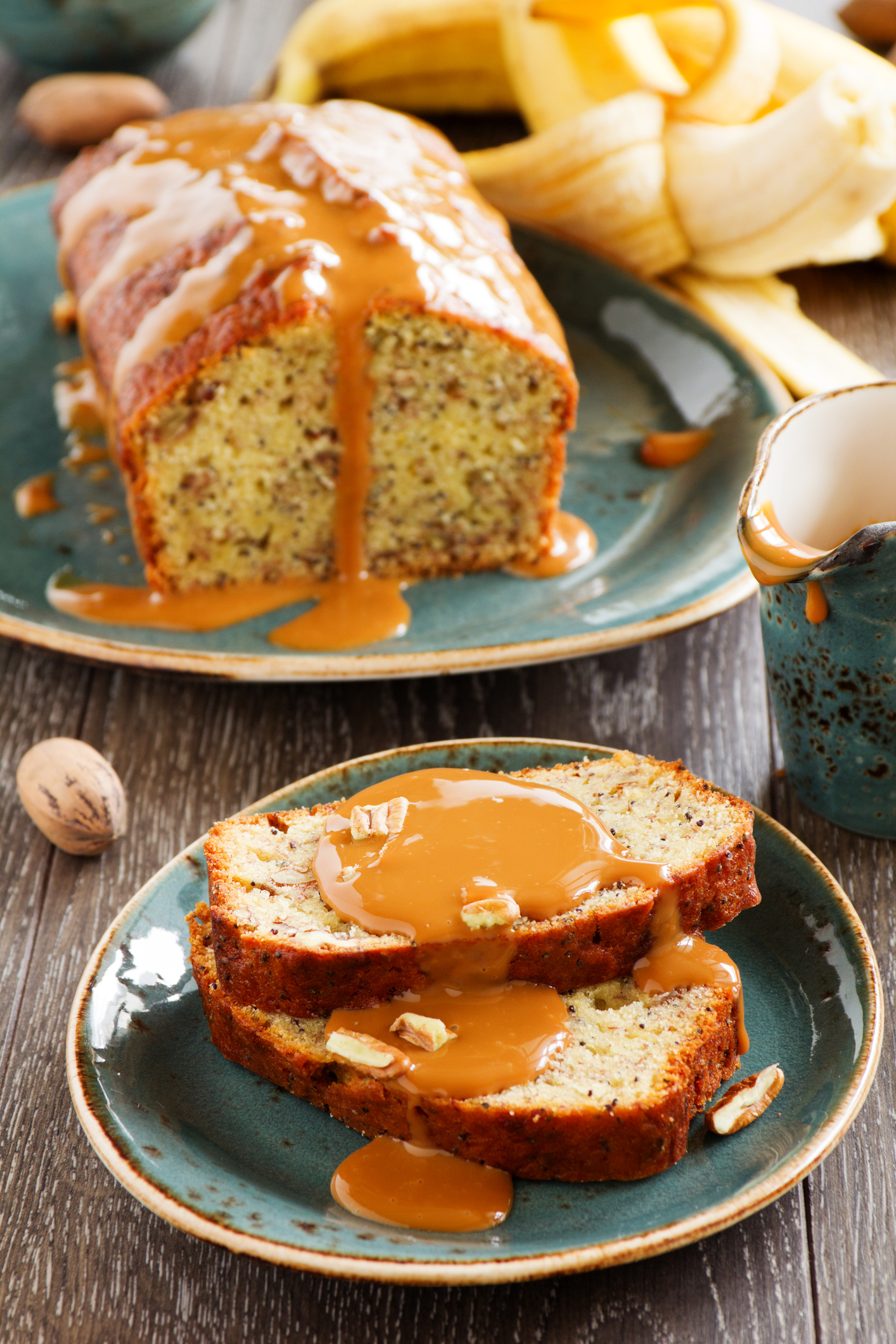 The Ultimate Banana Bread with Caramel Pecans
