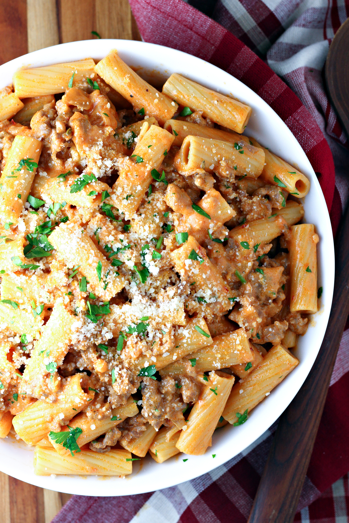 Creamy Sausage Rigatoni Tomato Bliss Recipe