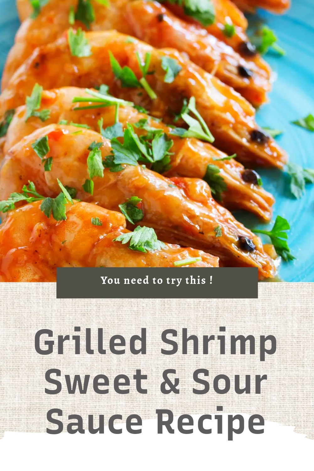 Grilled Shrimp with Sweet Sour Sauce Recipe ingredients