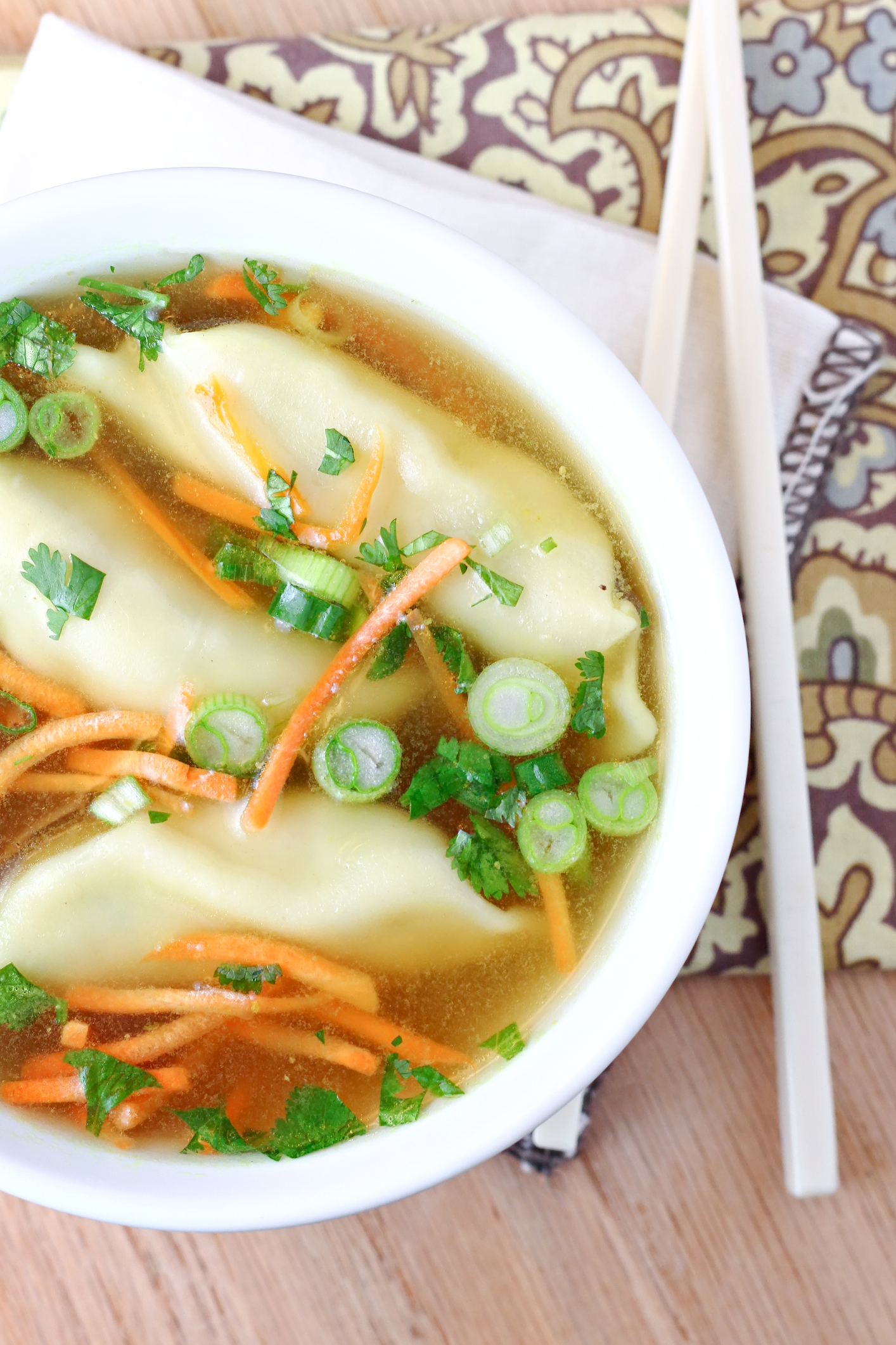 Homemade Pork Wonton Soup From Scratch