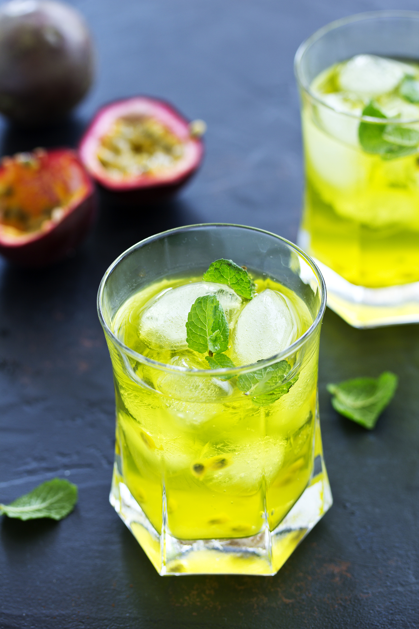 Passion Fruit Mint Cooler for Hot Days