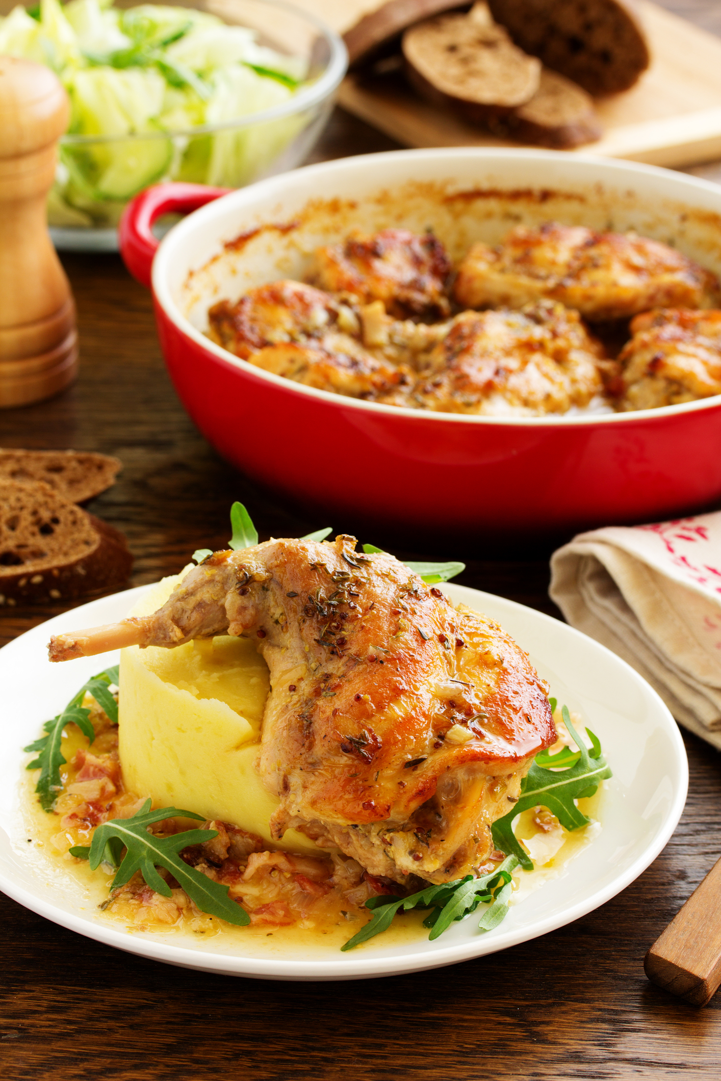 Honey Mustard Roast Rabbit Recipe for Sunday Supper