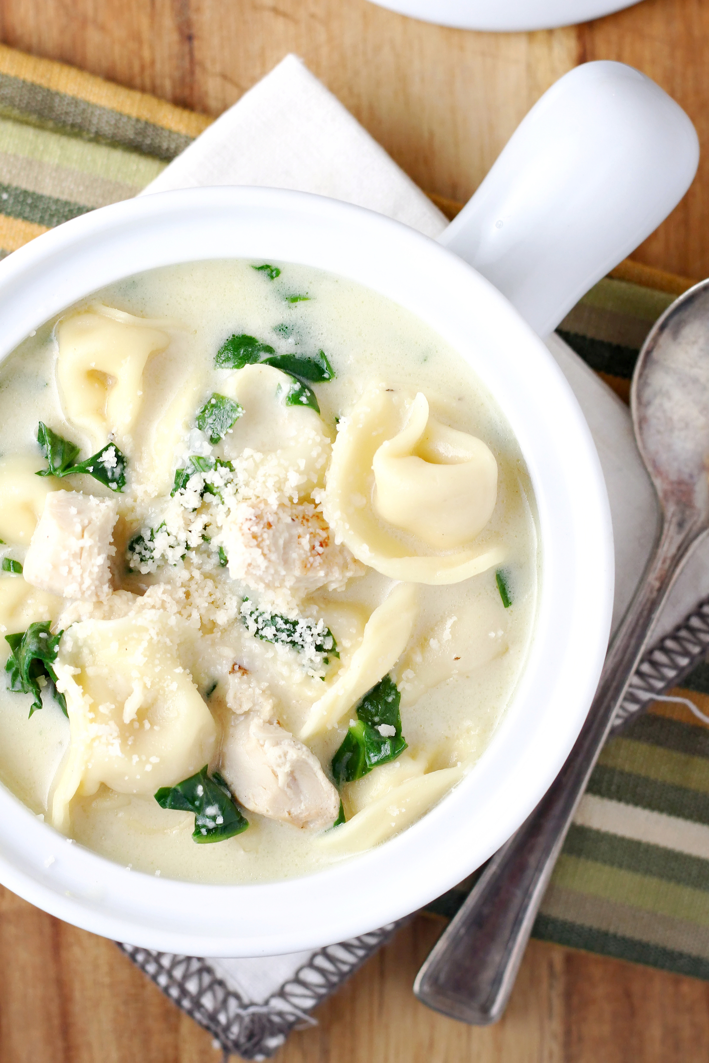 Creamy Parmesan Tortellini Chicken Comfort Bowl