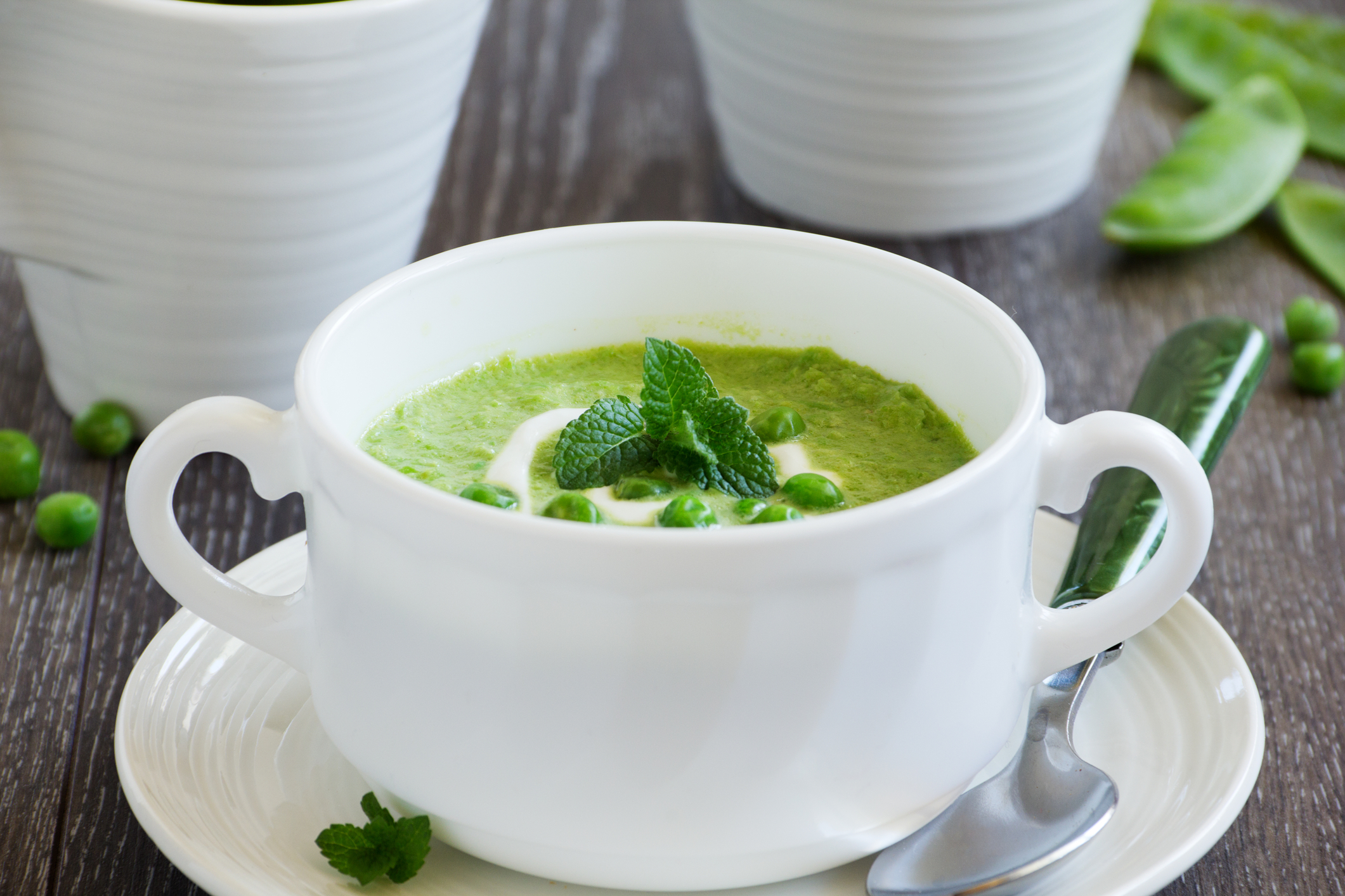 Creamy Green Pea Soup Simple and Delicious