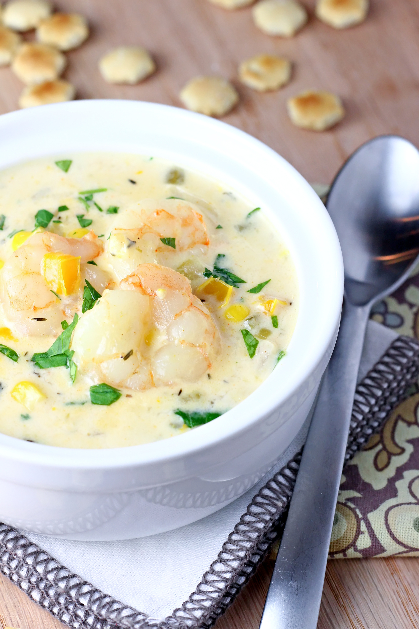Creamy Coastal Shrimp Sweet Corn Chowder