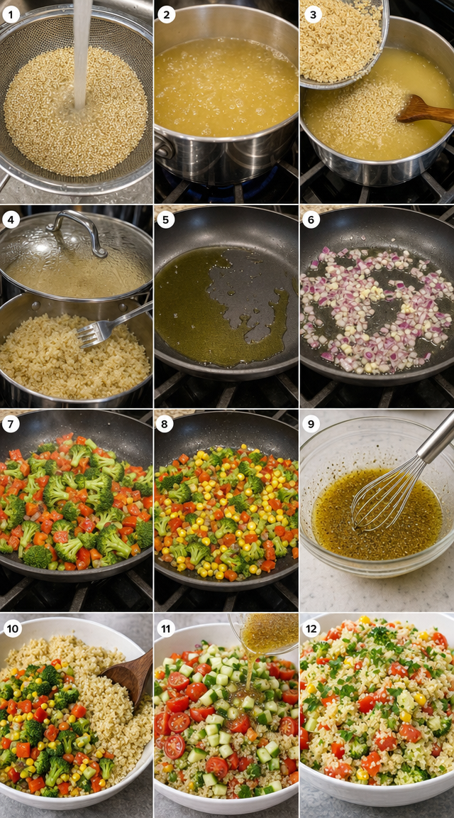 Roasted Garden Veggie Quinoa Power Bowl Perfect ingredients