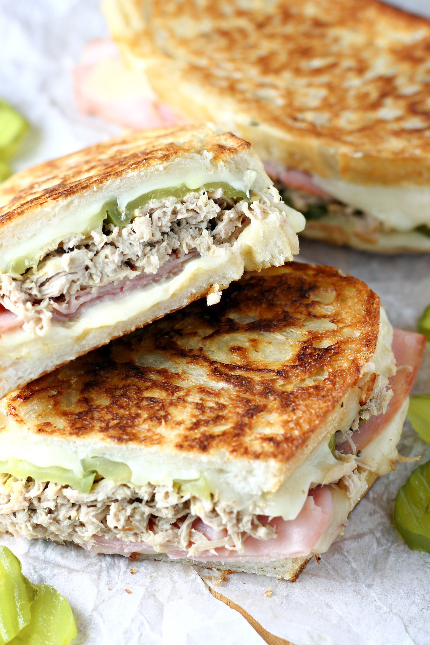 Crispy Cuban Sandwich With Tangy Pickle Crunch