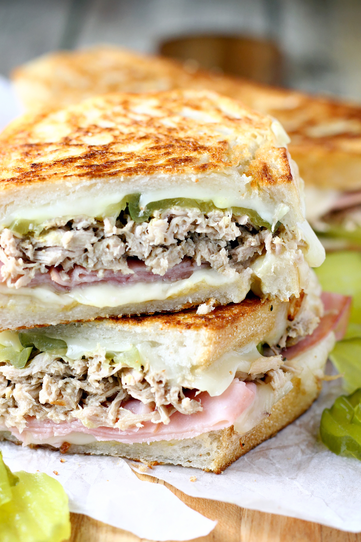 Crispy Cuban Sandwich With Tangy Pickle Crunch