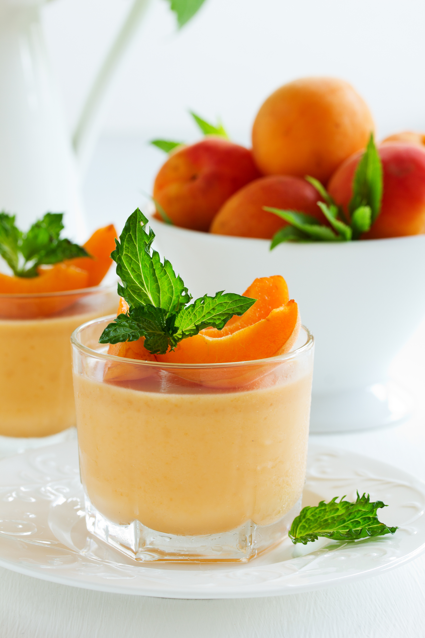 Velvety Vanilla Panna Cotta With Apricots