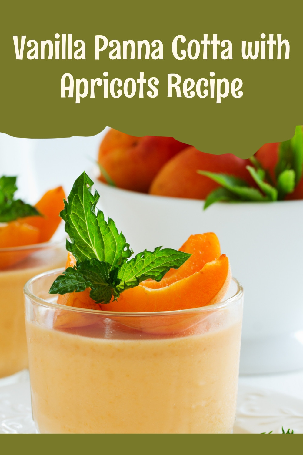 Velvety Vanilla Panna Cotta With Apricots ingredients