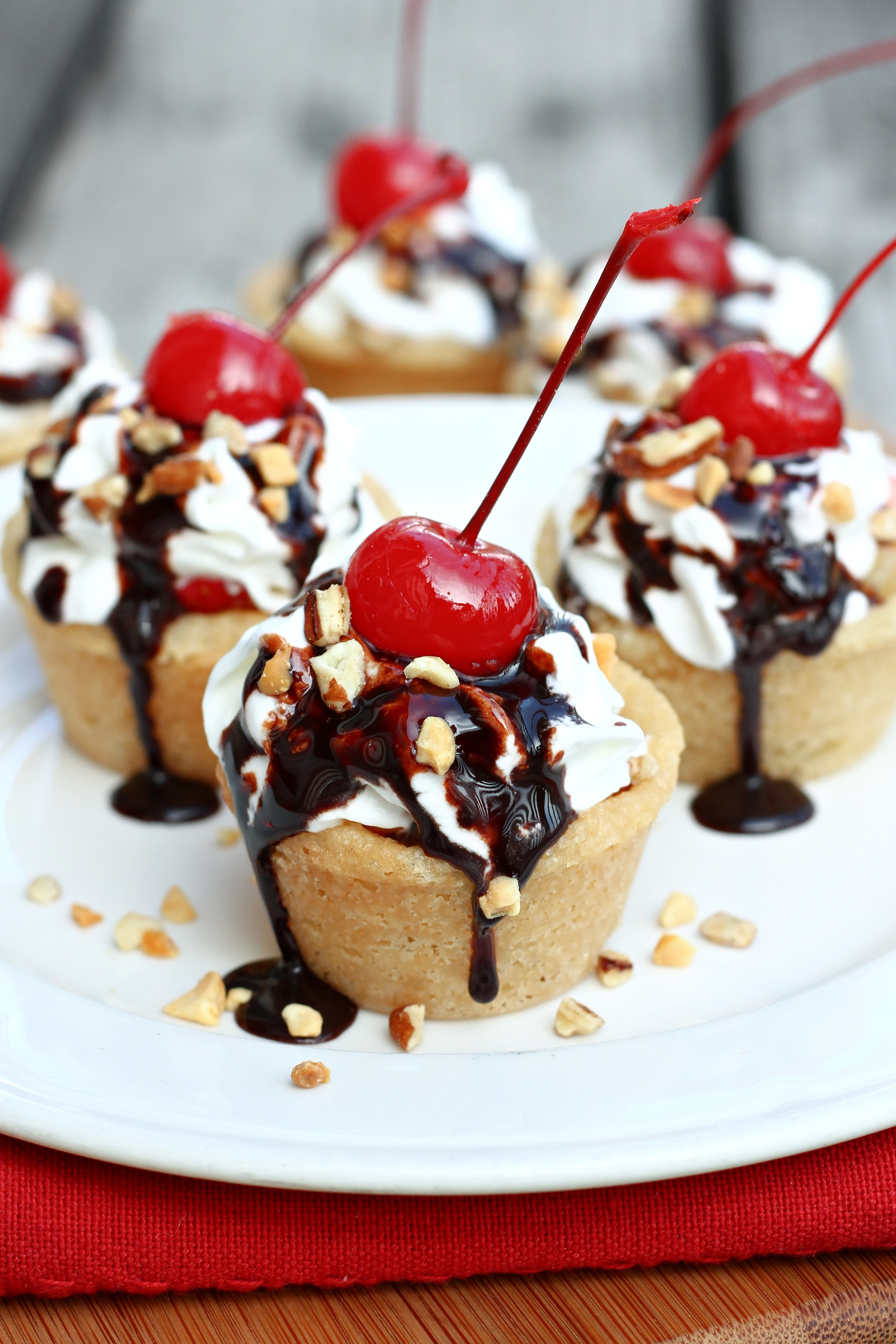 Banana Split Cookie Cups Make Cheerful Mini Desserts