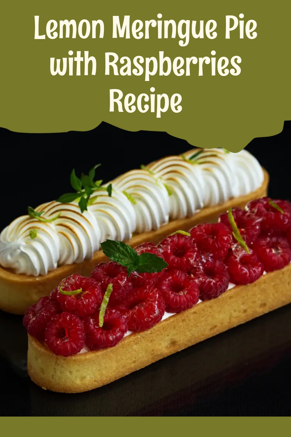 Lemon Raspberry Meringue Pie with Crispy Crust ingredients