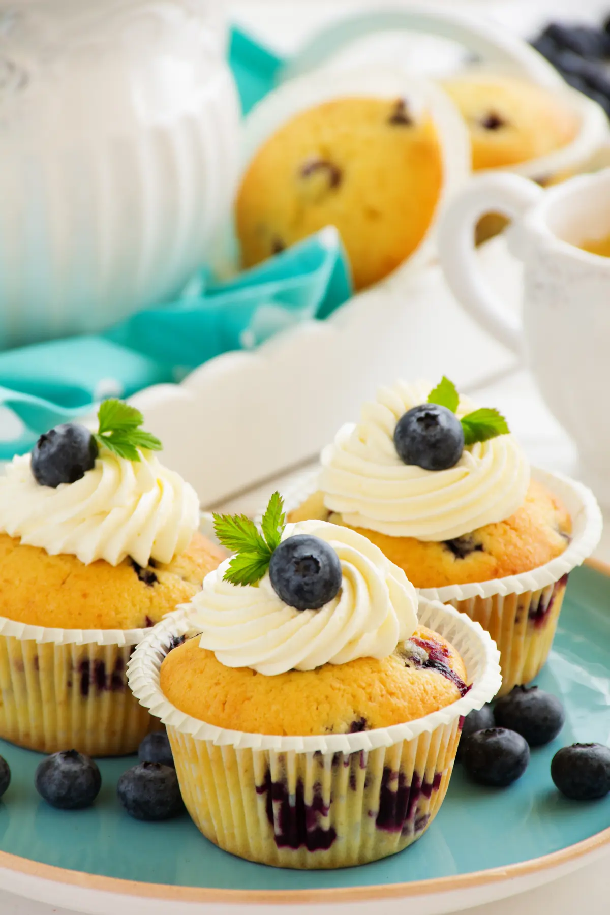 Simple Blueberry Muffins Bursting With Fresh Berries