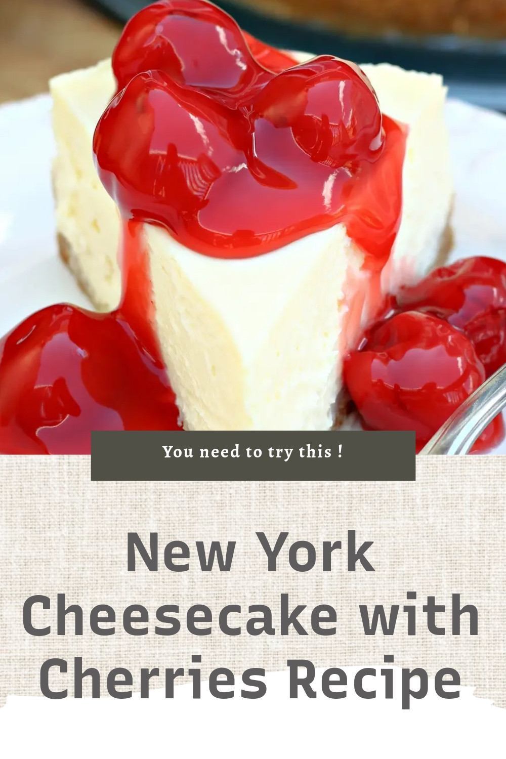 New York Cherry Cheesecake Recipe for Beginners ingredients